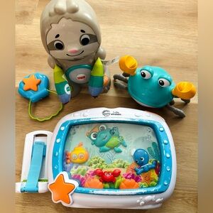 Baby Einstein Aquarium, Linkimals Sloth, & Crawling Crab Bundle